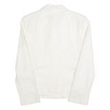 OLIVER Womens Blazer Jacket Cream Linen 90s S
