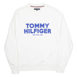 TOMMY HILFIGER Mens Sweatshirt White S