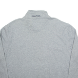 NAUTICA Mens Sweatshirt Grey 1/4 Zip XL