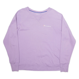 CHAMPION Womens Sweatshirt Purple L