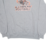 CHAMPION New Mexico Lobos Football Mens Sweatshirt Grey USA XL