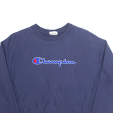 CHAMPION Womens Sweatshirt Blue L