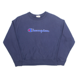 CHAMPION Womens Sweatshirt Blue L