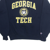 CHAMPION Georgia Tech Mens Sweatshirt Blue USA S