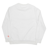 CALVIN KLEIN Mens Sweatshirt White S