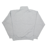 CHAMPION Lycoming Wrestling Mens Sweatshirt Grey 1/4 Zip USA L