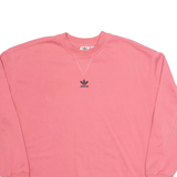 ADIDAS Oversized Womens Sweatshirt Pink UK 6