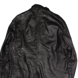 NICOLE FARHI Womens Blazer Jacket Black Leather UK 10