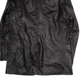 NICOLE FARHI Womens Blazer Jacket Black Leather UK 10