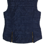 DESIGUAL Womens Puffer Jacket Blue UK 10