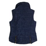 DESIGUAL Womens Puffer Jacket Blue UK 10