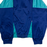 O'BRIAN Mens Track Jacket Blue 90s Hooded Colourblock L