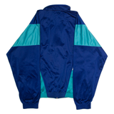 O'BRIAN Mens Track Jacket Blue 90s Hooded Colourblock L