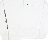CHAMPION Cropped Womens Sweatshirt White 1/4 Zip XS