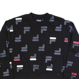 FILA Cropped Womens Sweatshirt Black XL