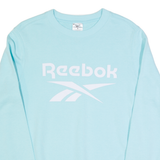 REEBOK Mens Sweatshirt Blue S