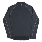 NIKE Womens Sweatshirt Black 1/4 Zip XL