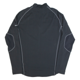 NIKE Womens Sweatshirt Black 1/4 Zip XL