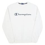 CHAMPION Mens Sweatshirt White M