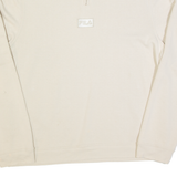 FILA Womens Sweatshirt Beige 1/4 Zip M