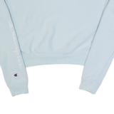 CHAMPION Cropped Womens Sweatshirt Blue XS