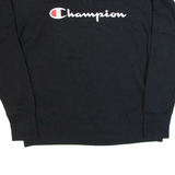 CHAMPION Mens Sweatshirt Black L