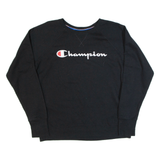 CHAMPION Mens Sweatshirt Black L