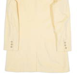 MADELEINE Womens Blazer Coat Yellow Viscose UK 10