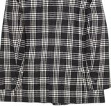 Womens Blazer Coat Black Gingham UK 16