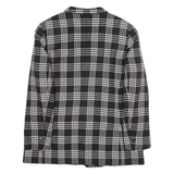 Womens Blazer Coat Black Gingham UK 16