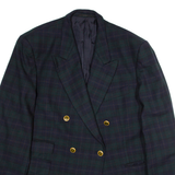 Womens Blazer Coat Green Check M