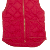 J CREW Womens Puffer Gilet Red XS