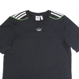 ADIDAS Womens T-Shirt Black UK 12