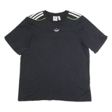 ADIDAS Womens T-Shirt Black UK 12