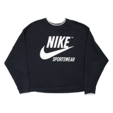 NIKE Cropped Womens Sweatshirt Black S