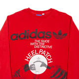 ADIDAS The Shoe With The Heel Patch Mens Sweatshirt Red M