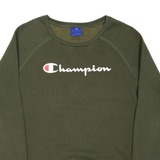 CHAMPION Womens Sweatshirt Green L