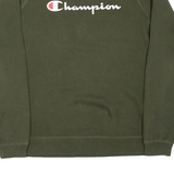 CHAMPION Womens Sweatshirt Green L