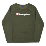 CHAMPION Womens Sweatshirt Green L