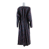 WILLOW RIDGE Womens A-Line Dress Blue Floral Long Sleeve Long XL