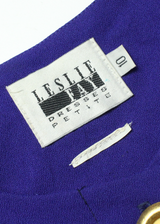 LESLIE FAY Womens Shift Dress Blue Check Long Sleeve Midi UK 10