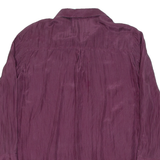 MASSIMO DUTTI Womens Plain Shirt Purple Long Sleeve M