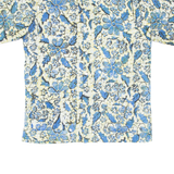 MEDAN Mens Shirt Blue Crazy Pattern L