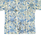 MEDAN Mens Shirt Blue Crazy Pattern L