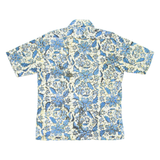 MEDAN Mens Shirt Blue Crazy Pattern L