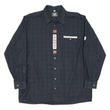ORACHTEN Mens Plain Shirt Black Long Sleeve XL