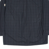 ORACHTEN Mens Plain Shirt Black Long Sleeve XL