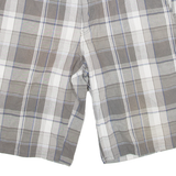 DICKIES Mens Workwear Shorts Grey Check L W36