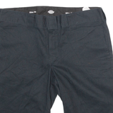 DICKIES Mens Pedal Pushers Shorts Black Slim M W34
