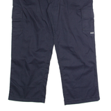 HELLY HANSEN Workwear Cargo Mens Trousers Blue Regular Straight W40 L27